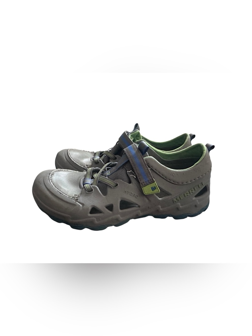 Merrell Kids' Hydro 2.0 Water Sandals Gray Blue Green Size 5 Wide